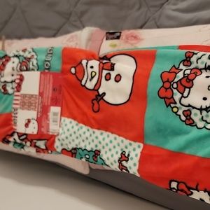 Hello kitty plush throw